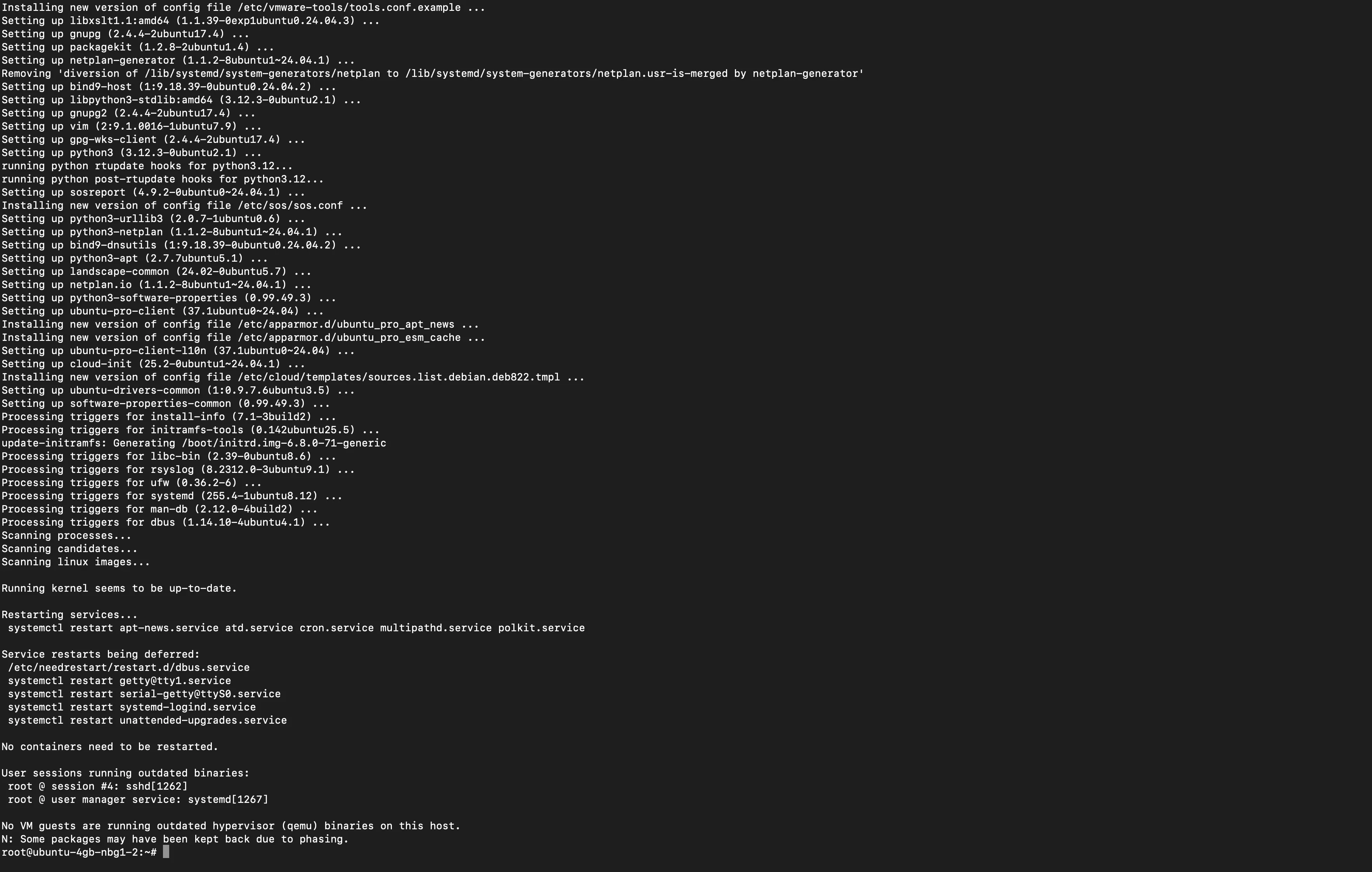 apt-get upgrade